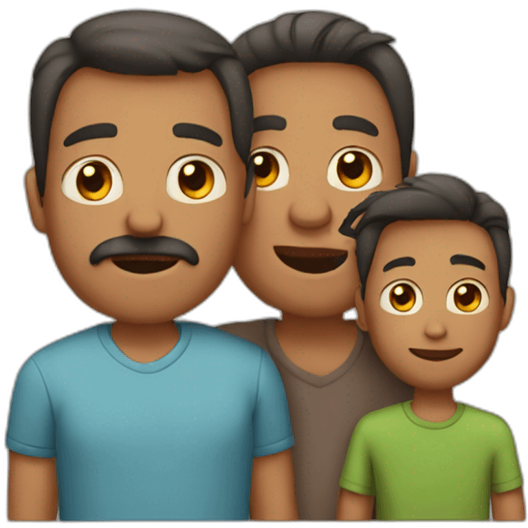 A family with 2 dads and 2 sons emoji