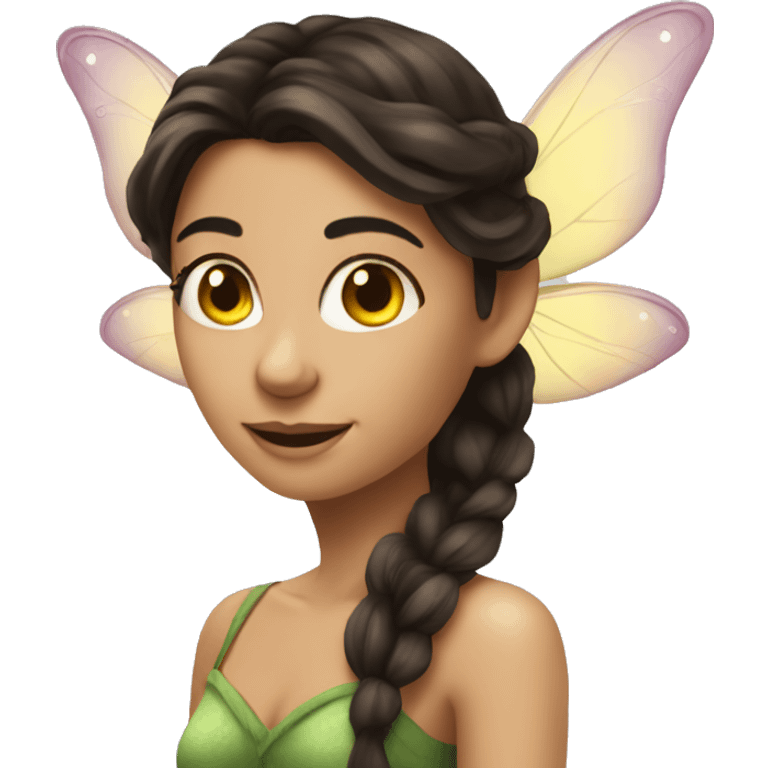 attractive brunette fairy  emoji