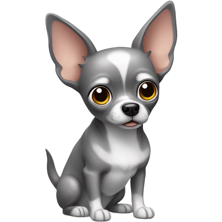 Big grey chihuahua emoji