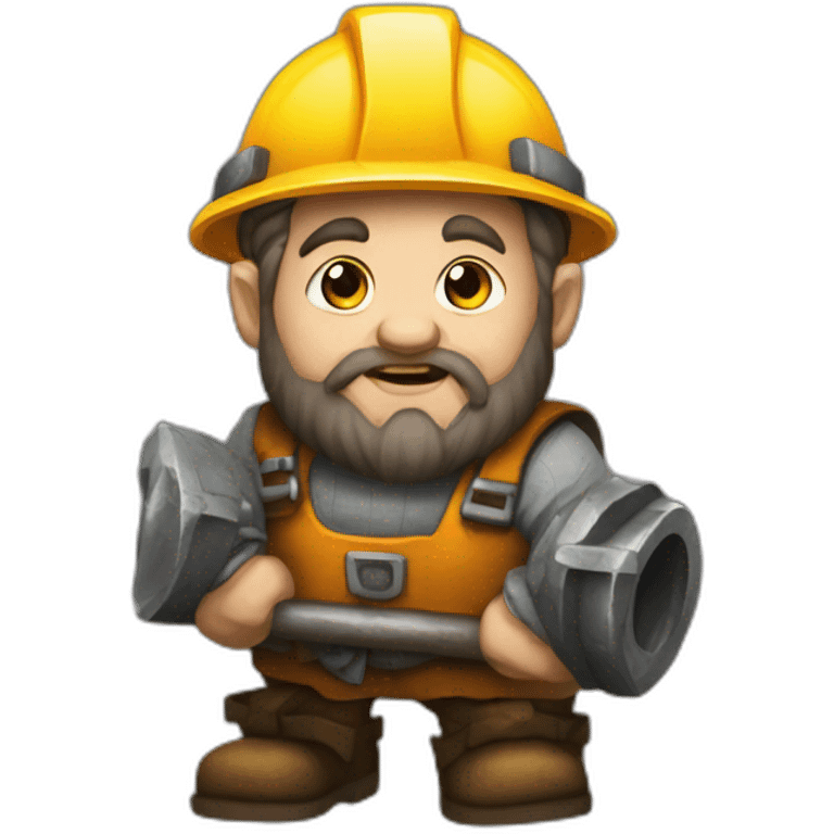 Dwarf weakening mining equipment emoji