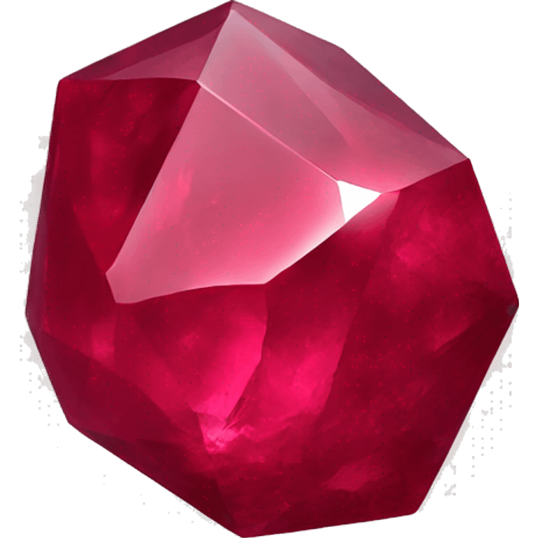 Untreated ruby stone emoji