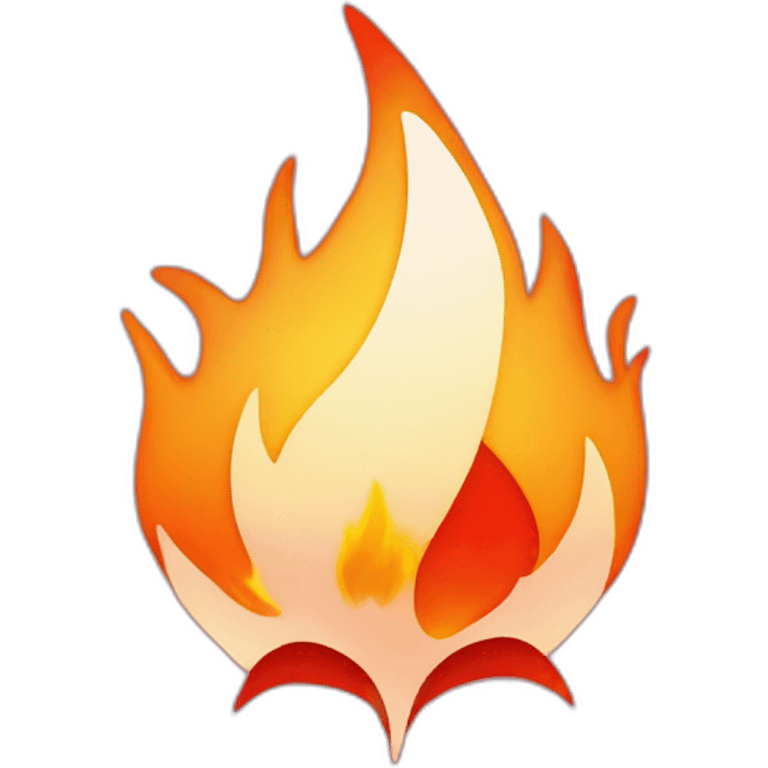 tinder logo with flames around it emoji