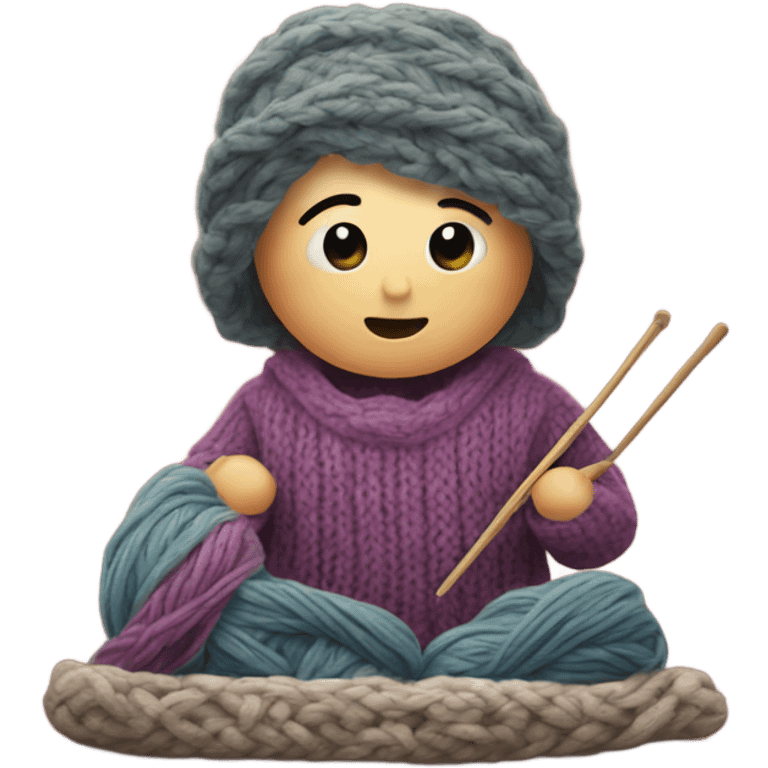 knitting emoji