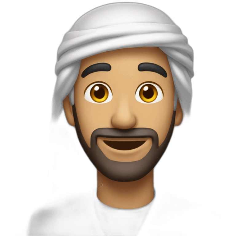 Un arabe qui dit « ha! » emoji