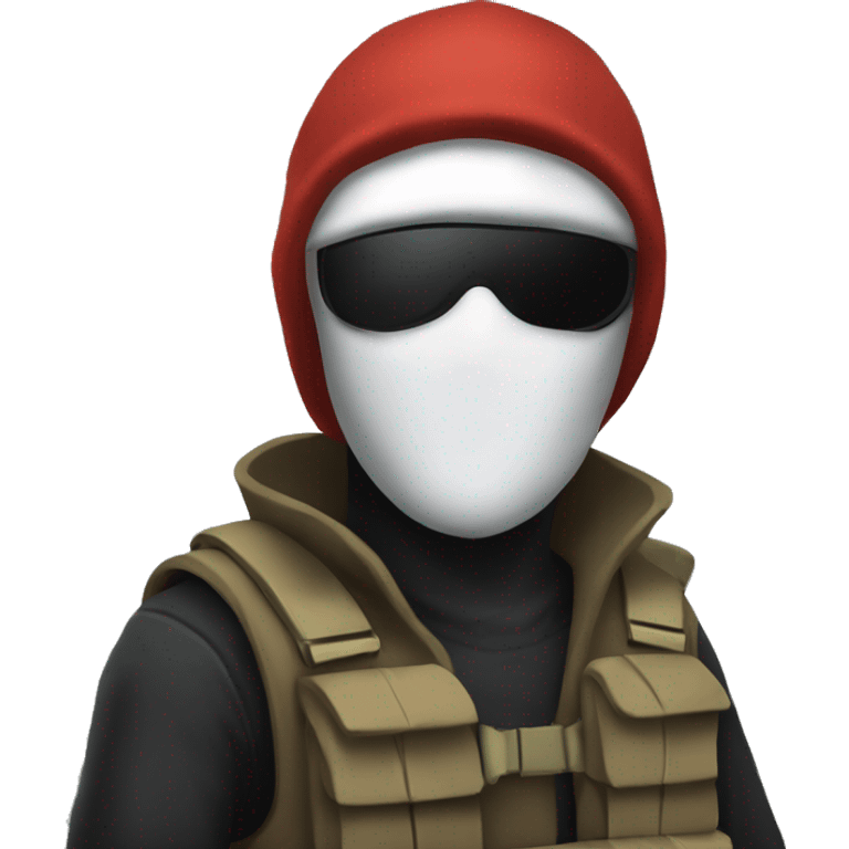 Mercenary with ski mask   emoji