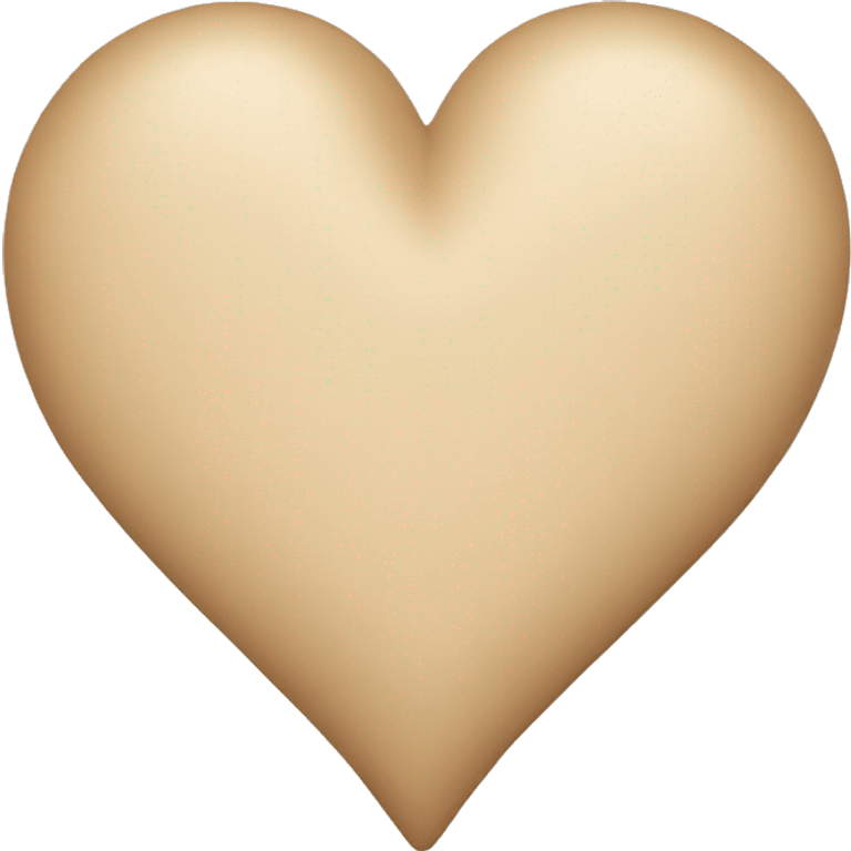 Beige Heart emoji