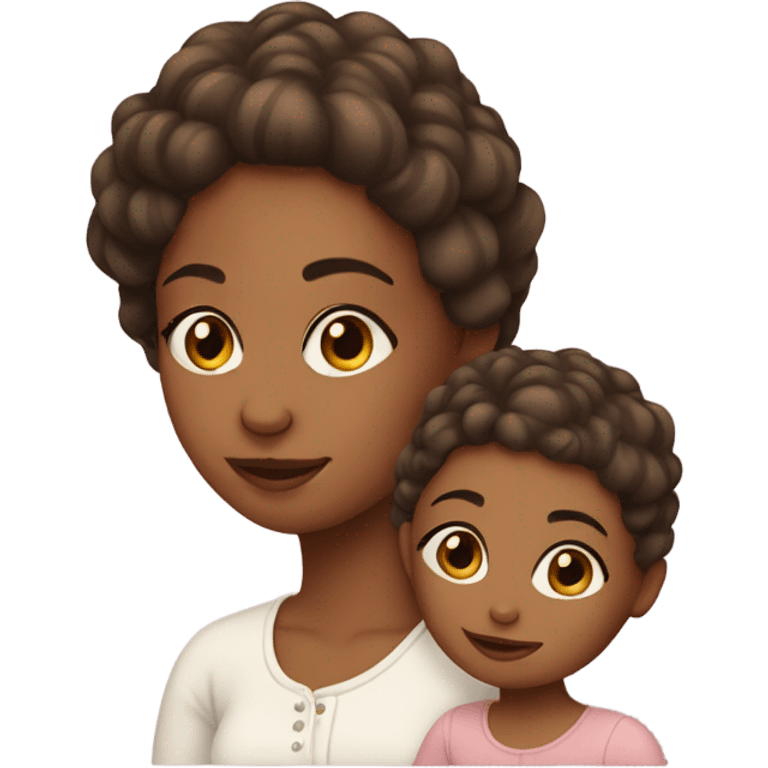 Girl with baby edges  emoji