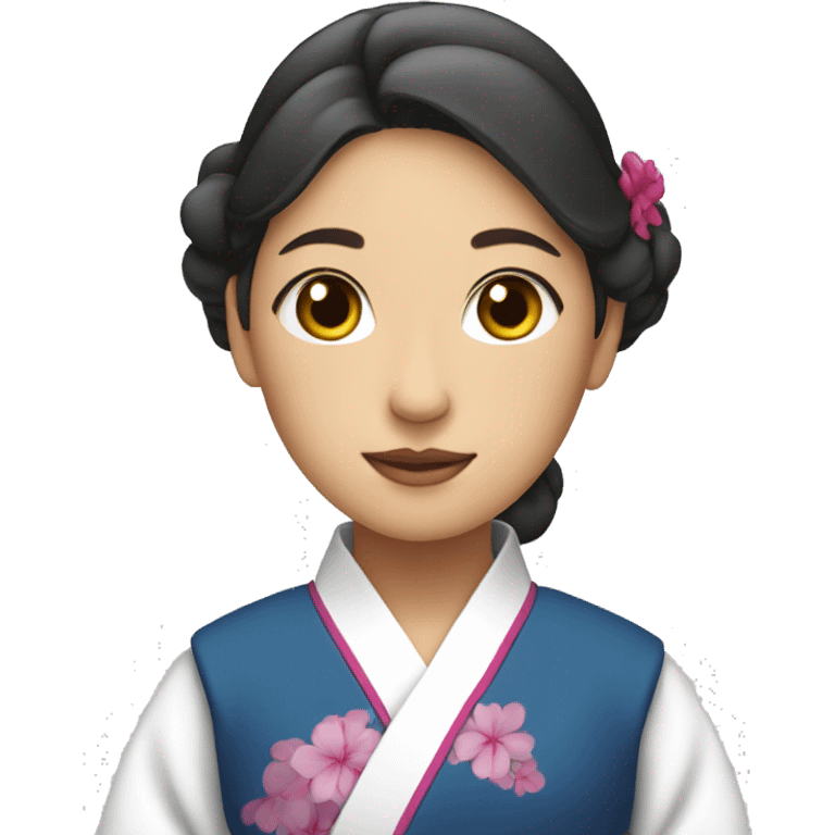 a woman in a hanbok emoji