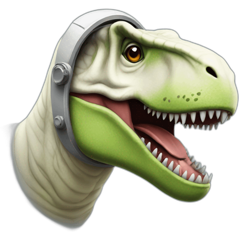 astronaut t-rex emoji