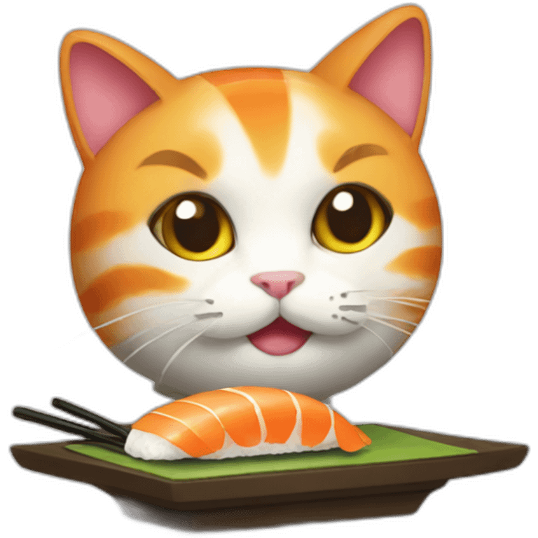 Sushi cat emoji