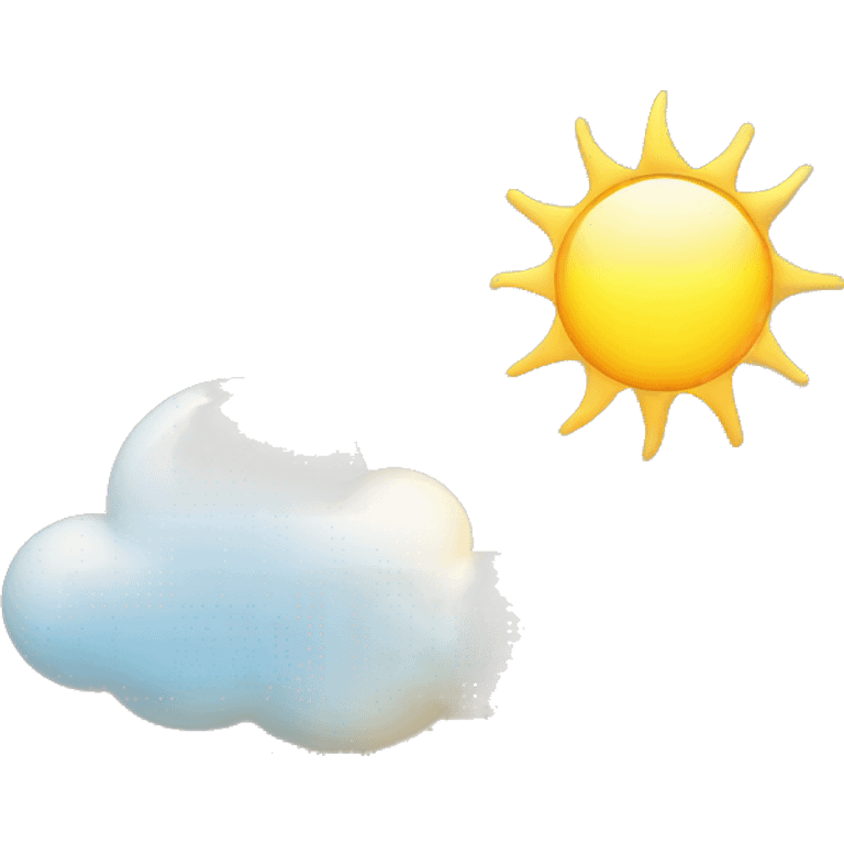 cloud and sun emoji