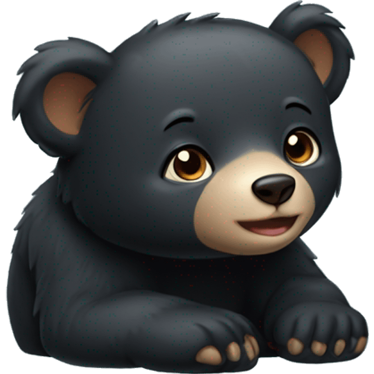 black bear cub emoji