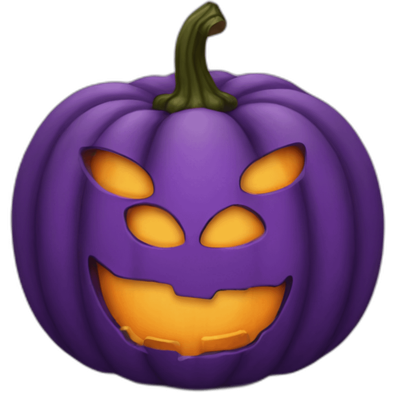 purple pumpkin emoji