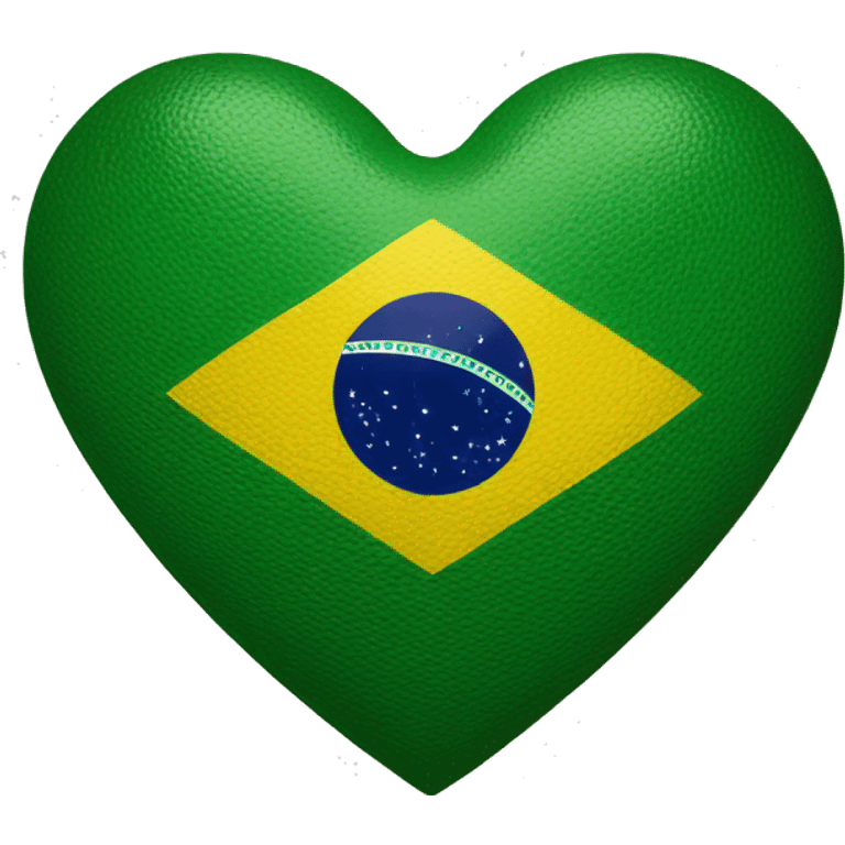 brazilian flag heart emoji