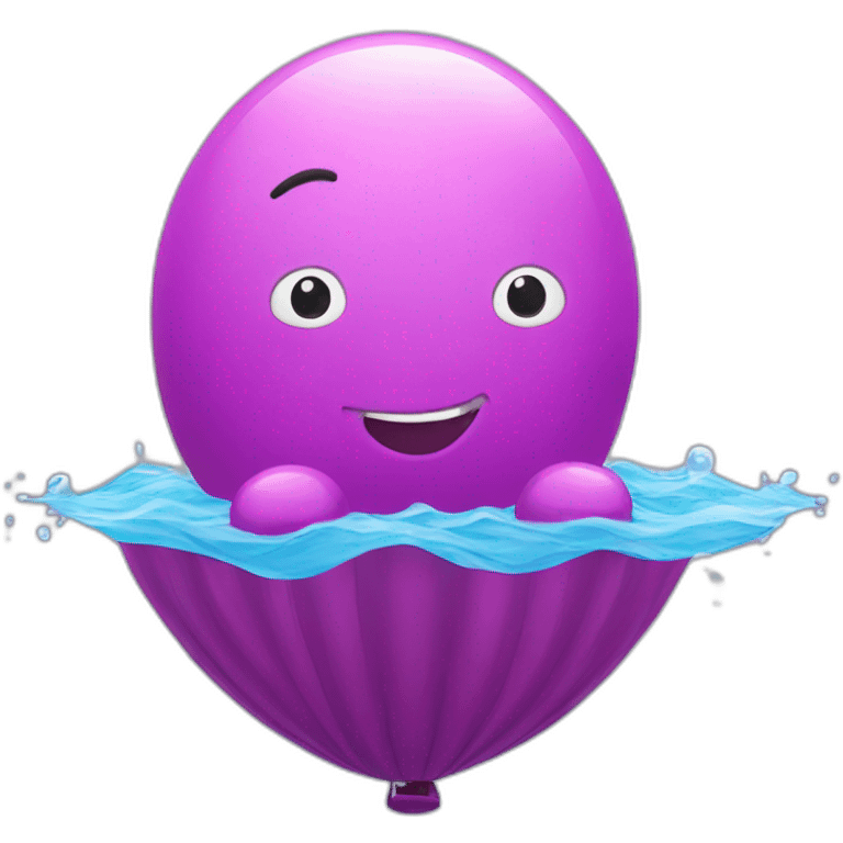 Baloon swimming  emoji