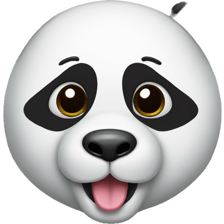 panda with tongue out emoji