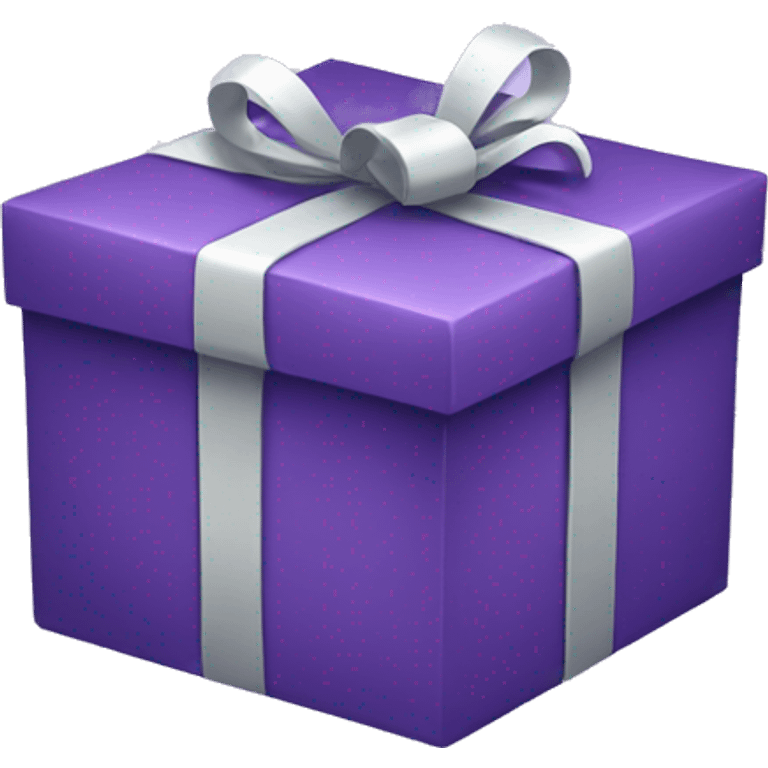 Purple gift  emoji