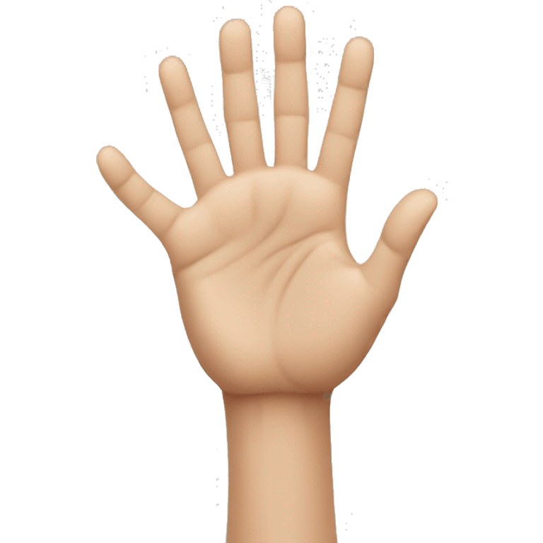 hand touching
 emoji