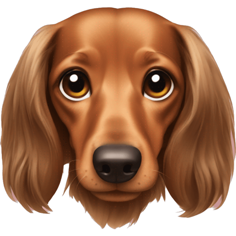 Dachshund long haired emoji