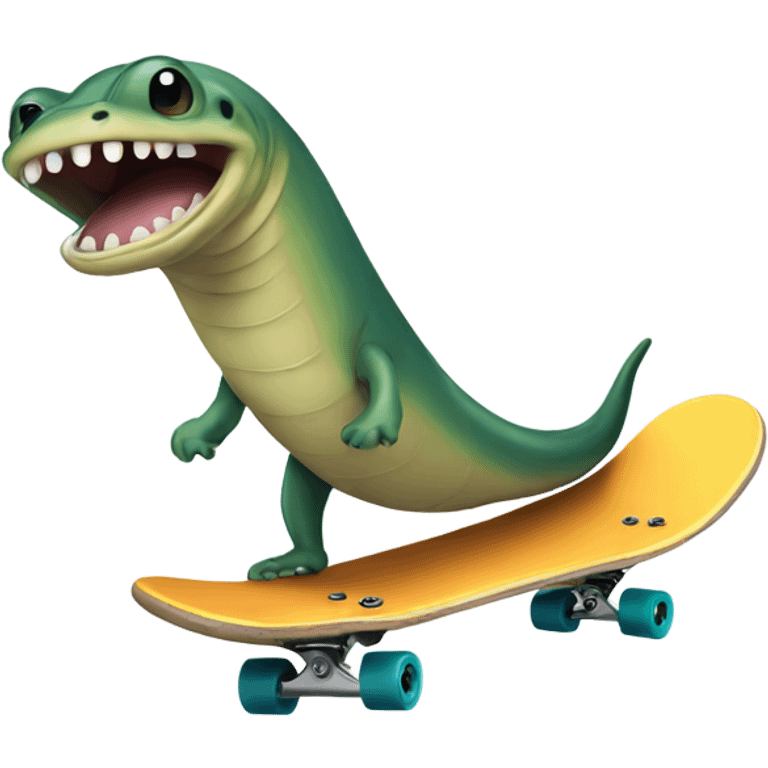 skateboarding eel emoji