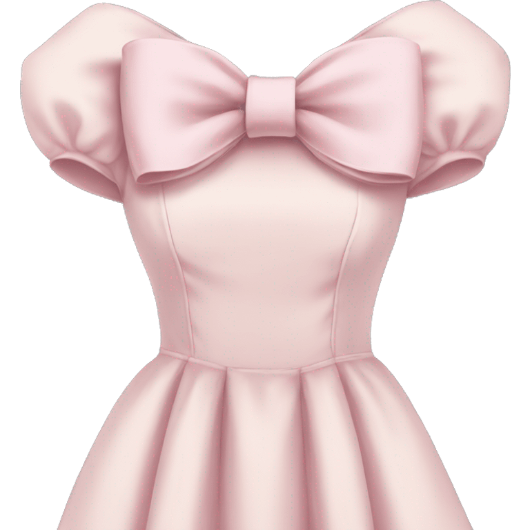 pale pink Vintage bow dress emoji