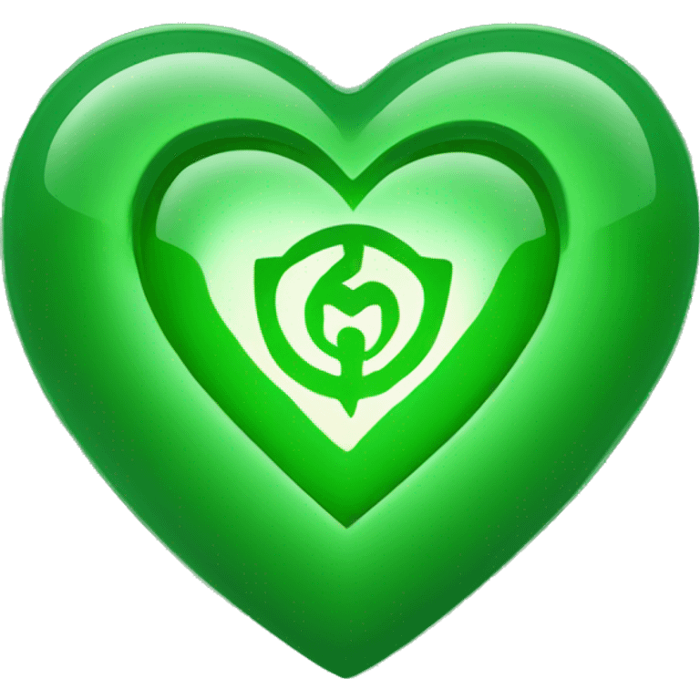 Green heart chakra symbol  emoji