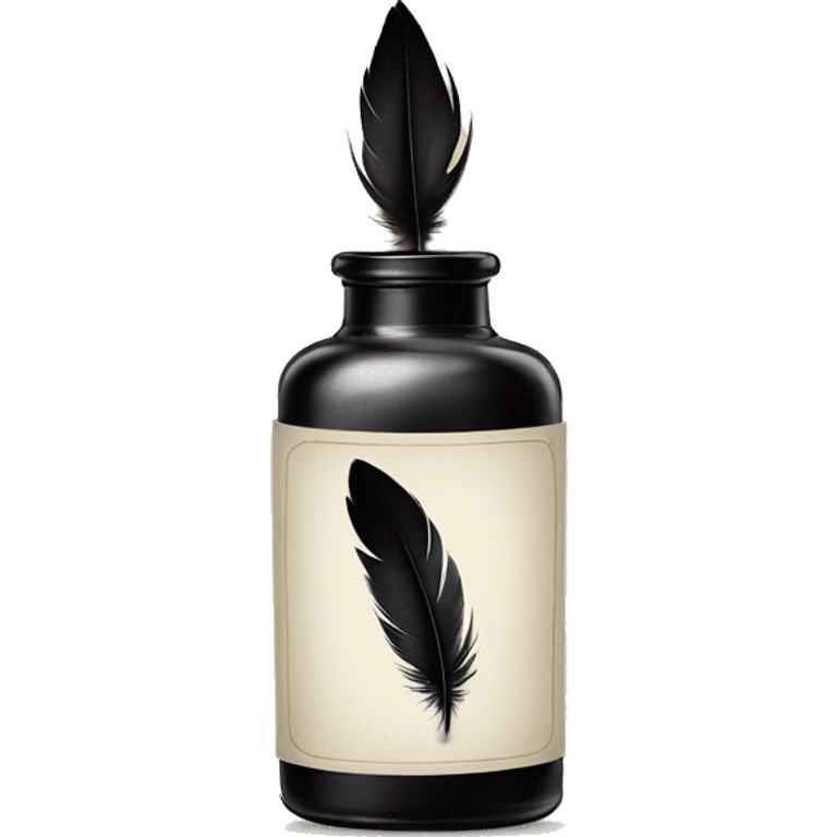 a feather quill and ink bottle emoji