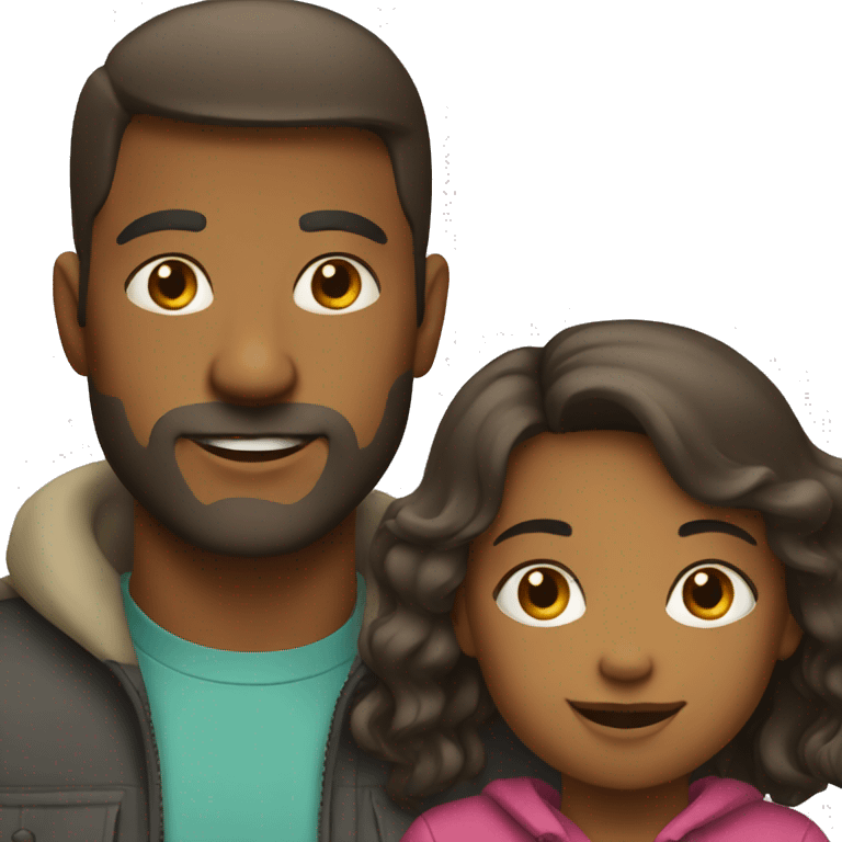 Dad with daughter emoji