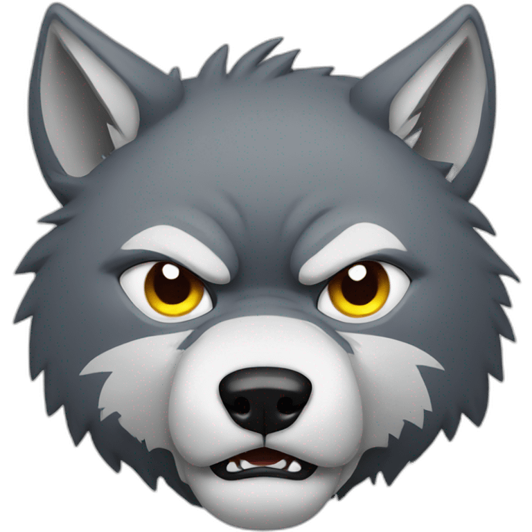 Wolf Angry Face emoji