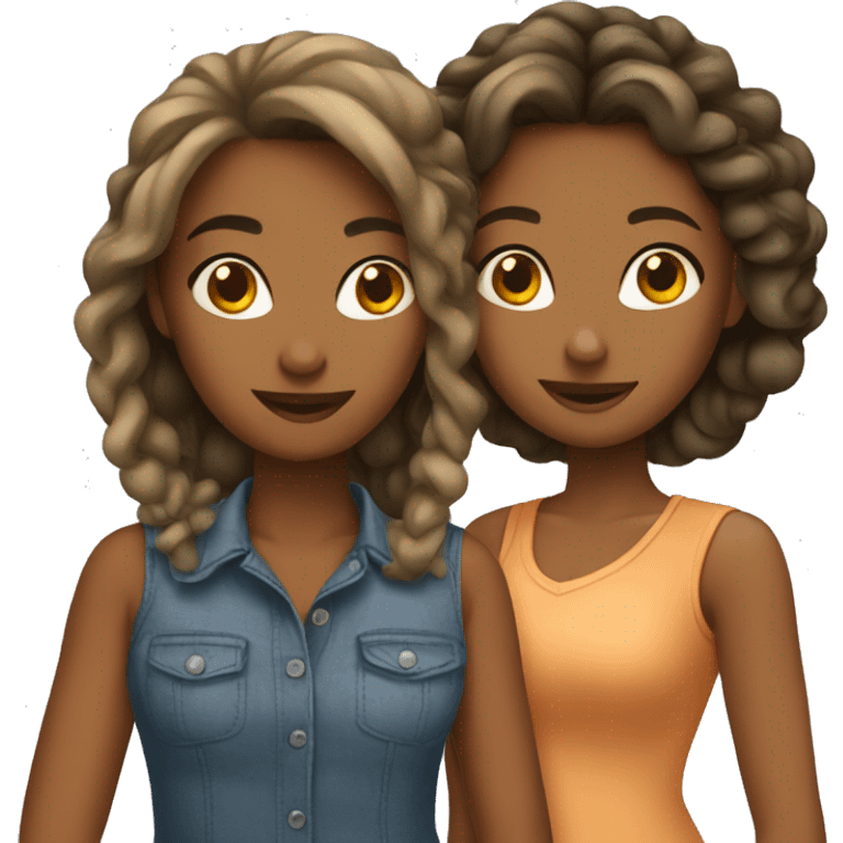 two girlfriends  emoji