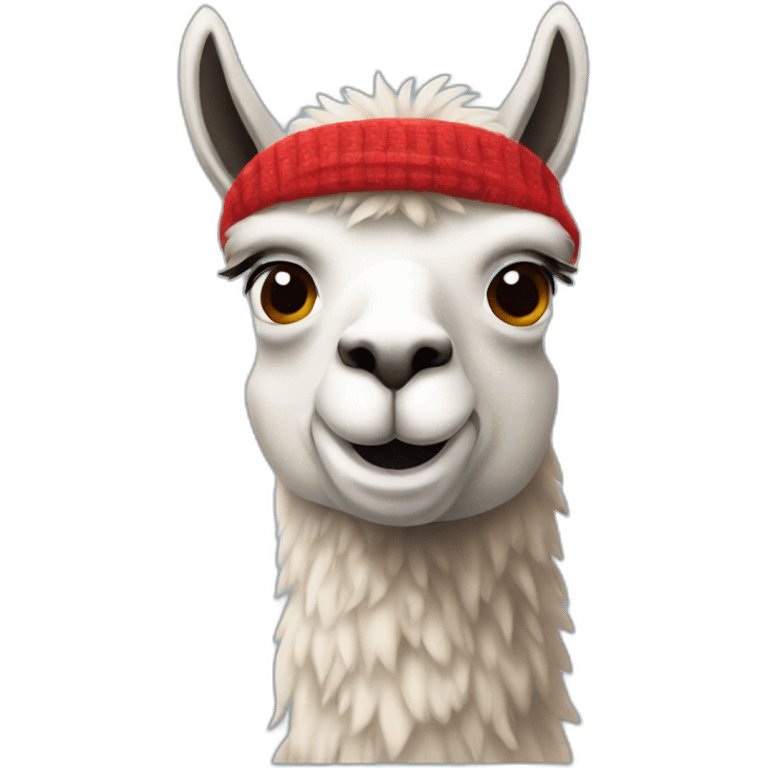 llama-with-red-scarf emoji