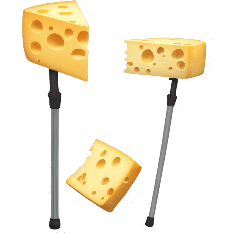 Cheese with a pogo stick  emoji