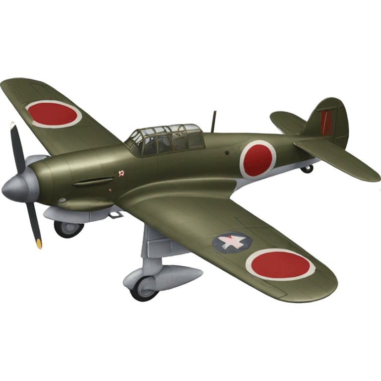 japanese ww2 Zero Fighter airplane emoji