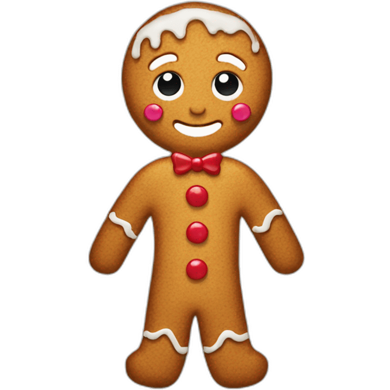 gingerbread man emoji