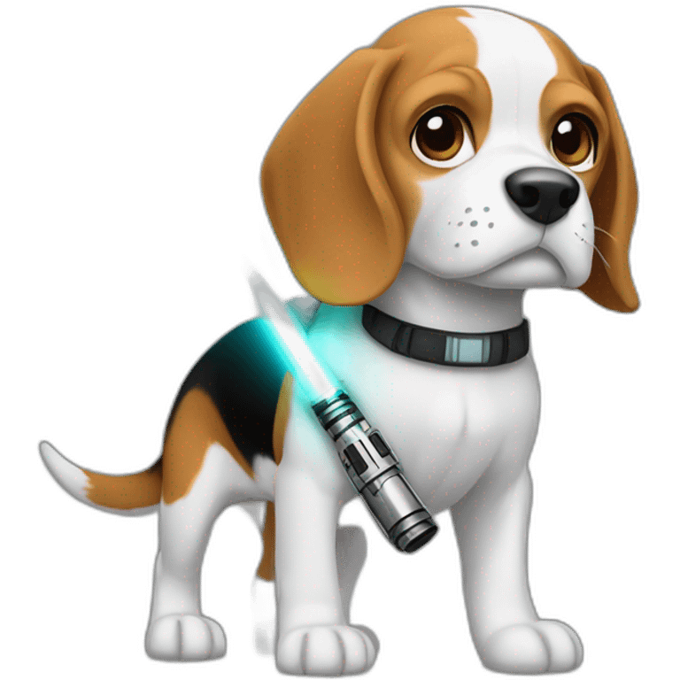 beagle jedi lightsaber emoji