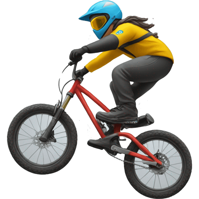 downhill bike jumping emoji