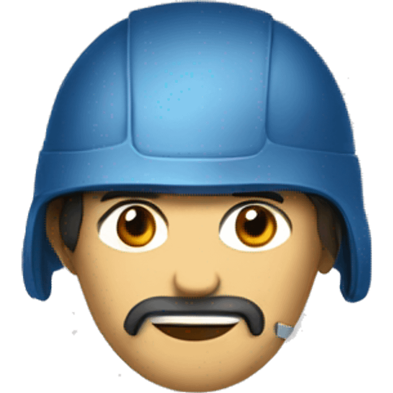 a man of about 30 wearing a helmet with the inscription SIAM emoji