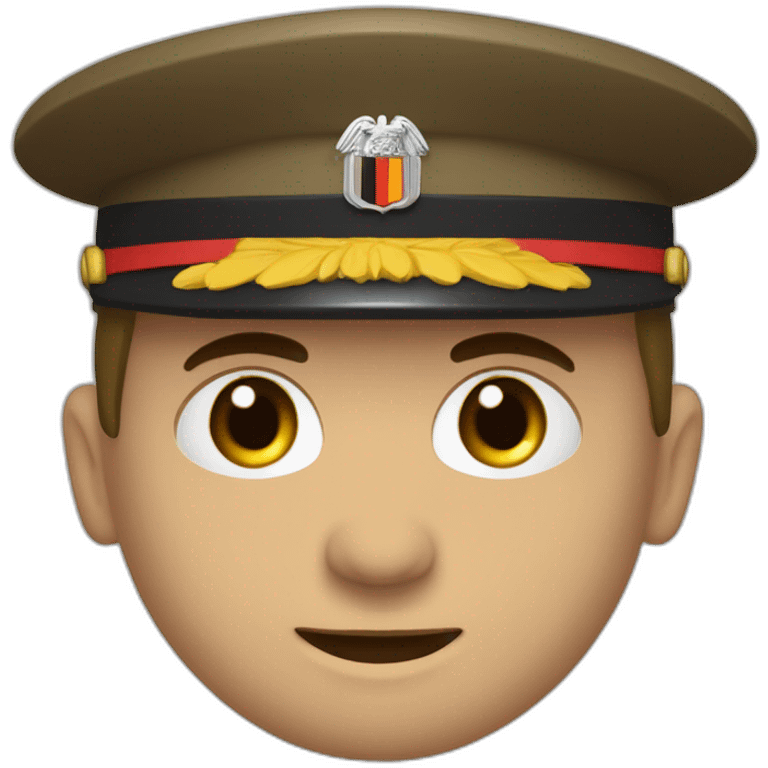 Soldat allemand 2ème guerre mondiale brun avec brassard rouge emoji