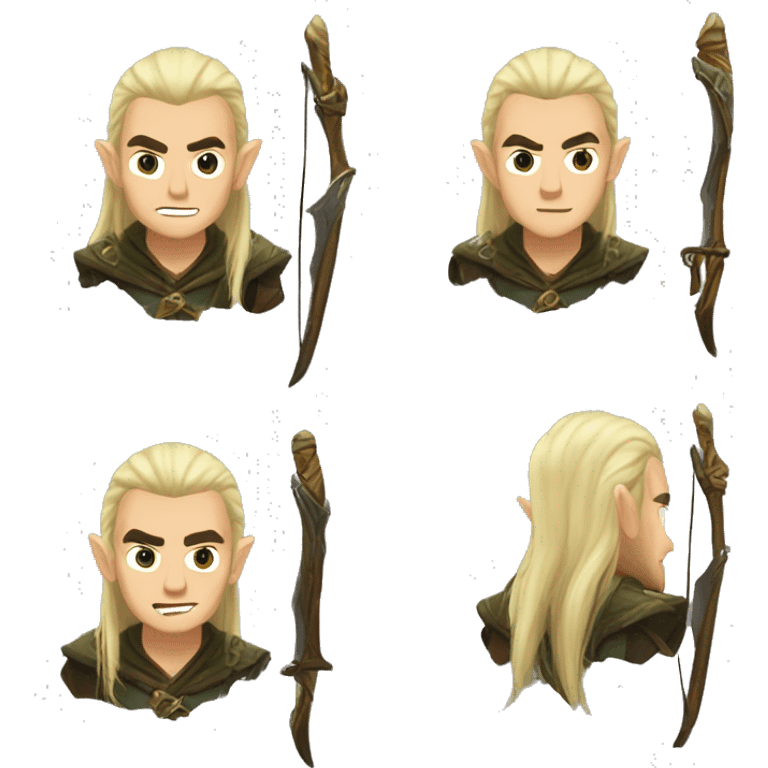 legolas male rogue fantasy mmorpg emoji