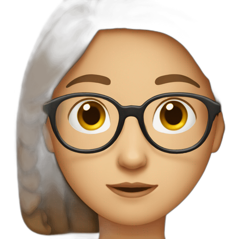 girl-with-brown-hair-and-very-round-glasses emoji