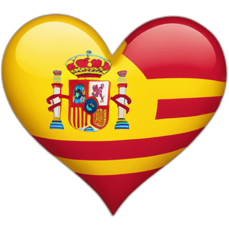 heart with spain flag emoji