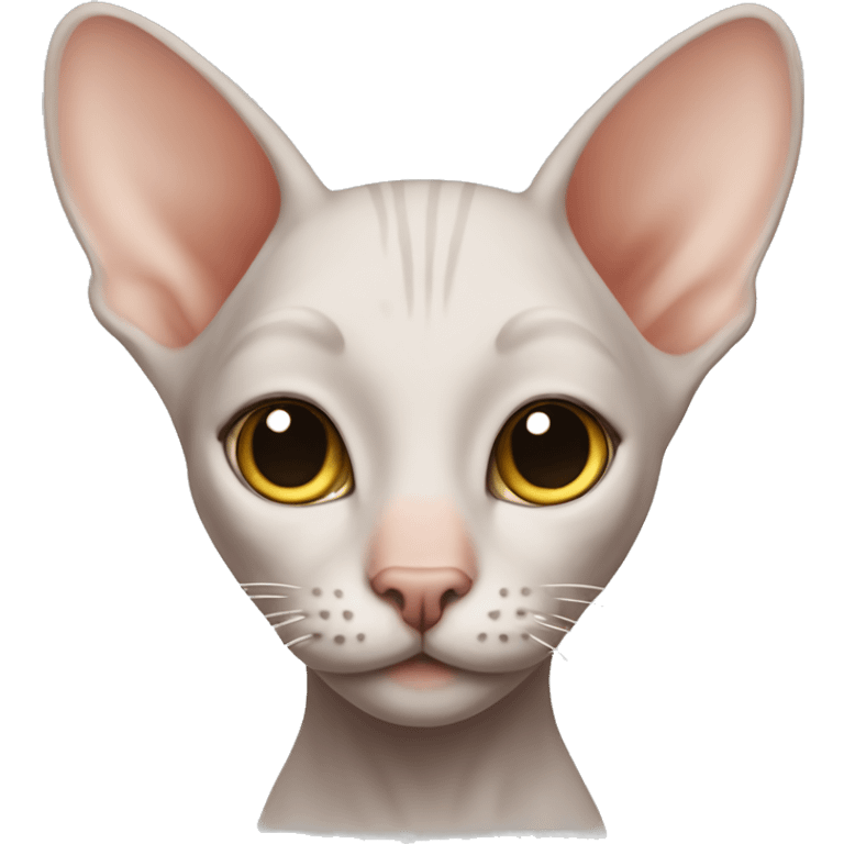 Hairless cat ￼ emoji