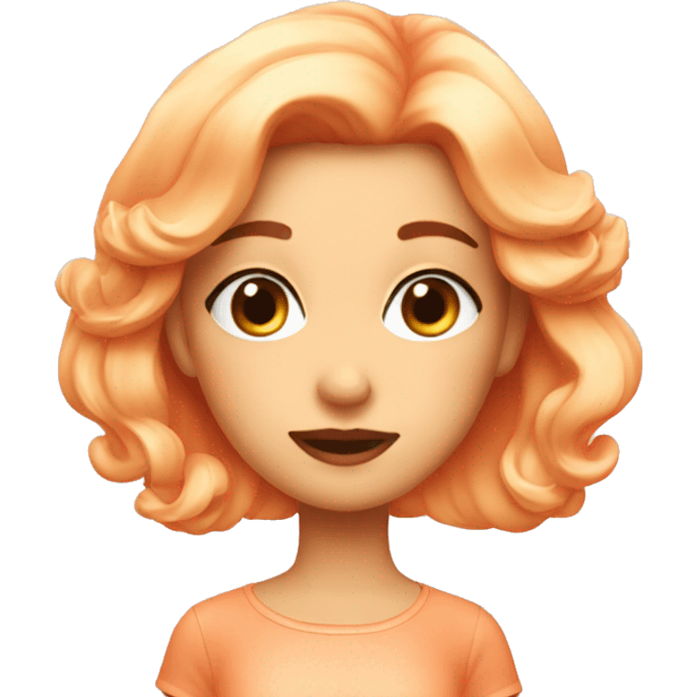 peachy girl emoji