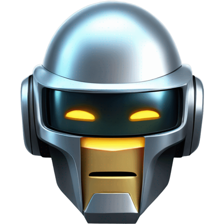 daft punk style robot face emoji