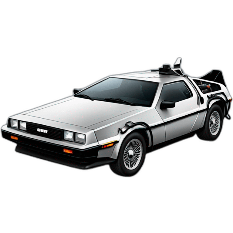 Delorean car emoji