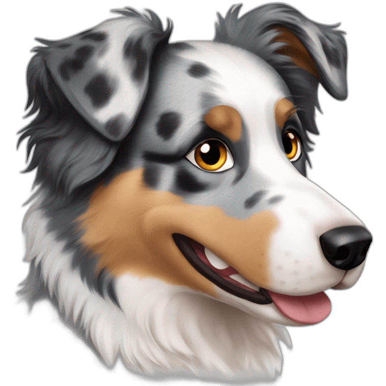 australian shepherd blue merle emoji