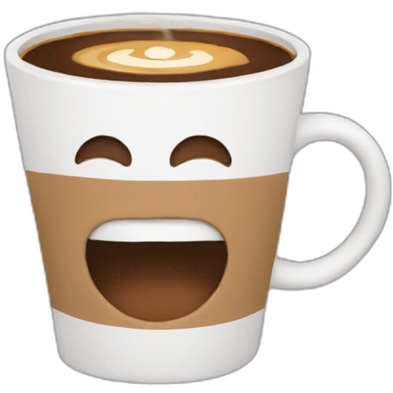 Coffee running emoji