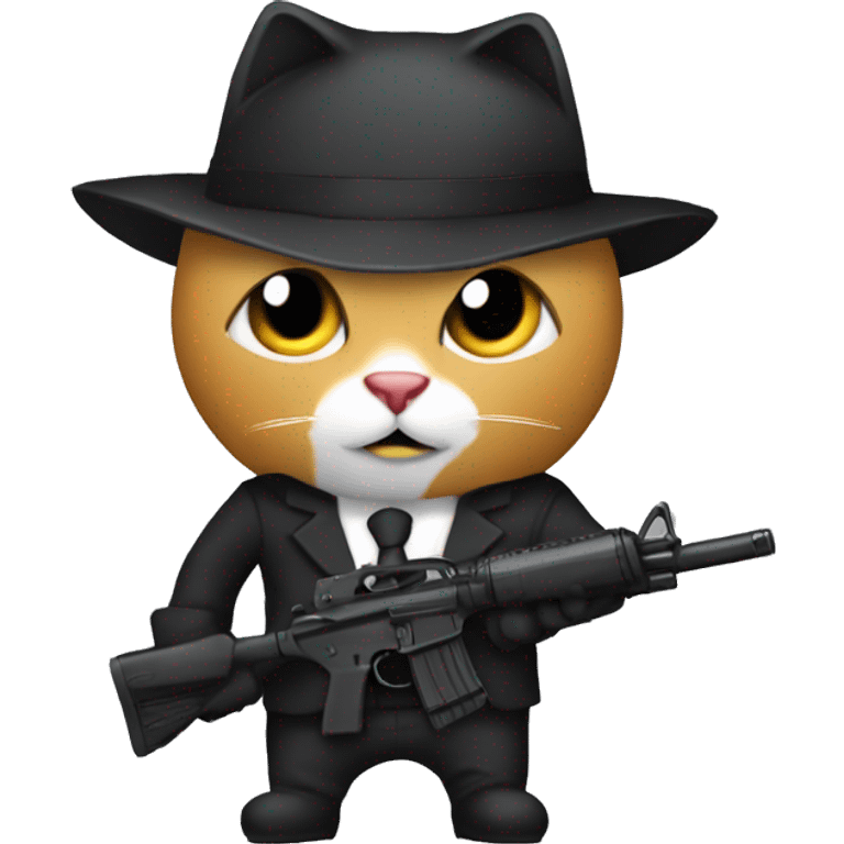 Cat hitman  emoji