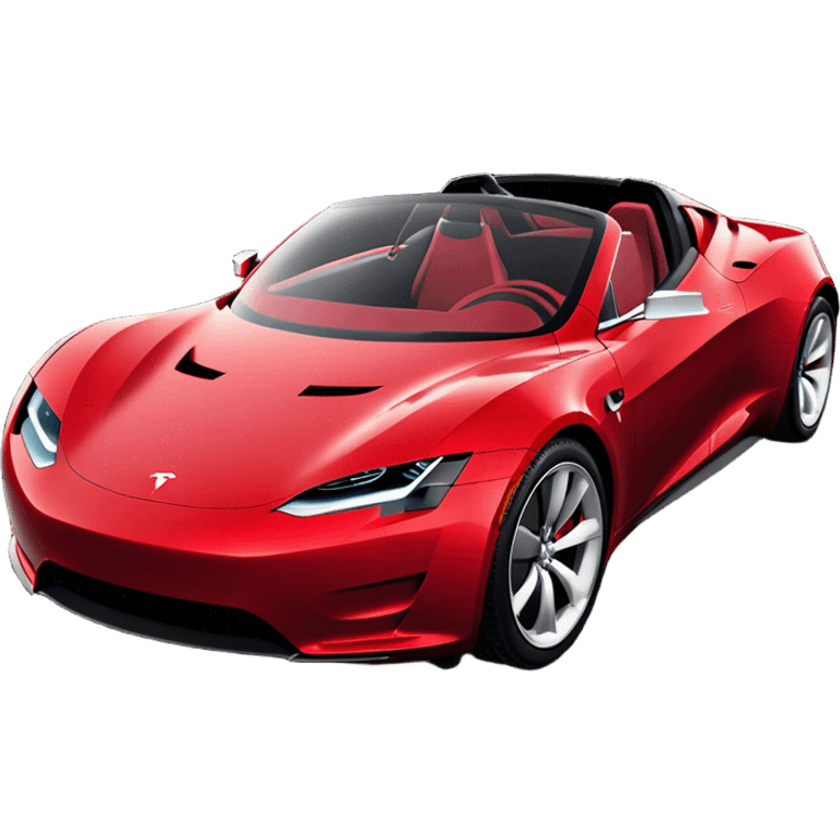 Tesla Roadster - Tesla (Model Year: 2020) (Iconic colour: Dark Red) emoji