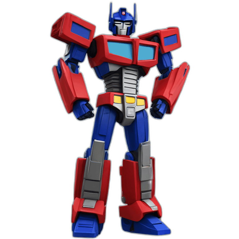 Optimus Prime standing up emoji